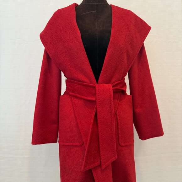 MAX MARA CAMEL MANUELA CAMEL HAIR COAT SIZE 2 - Picture 1 of 9